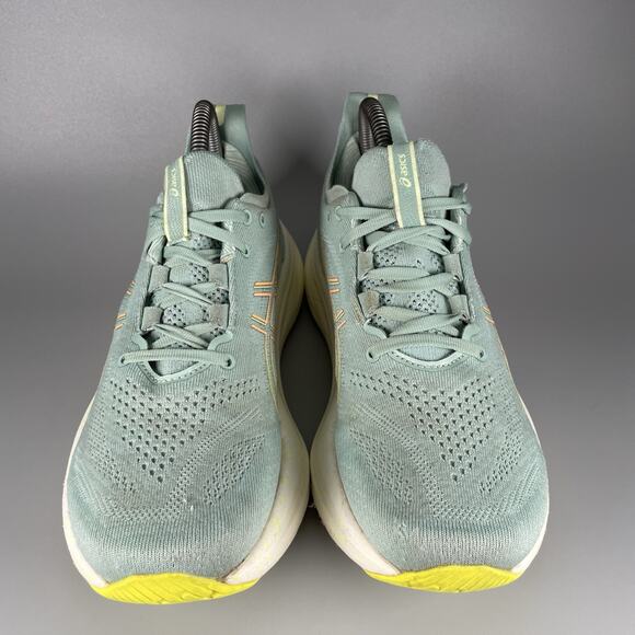 Asics Gel-Nimbus 26 Womens Size 8 Green White Athletic Running Shoes Sneaker GUC - Picture 2 of 9